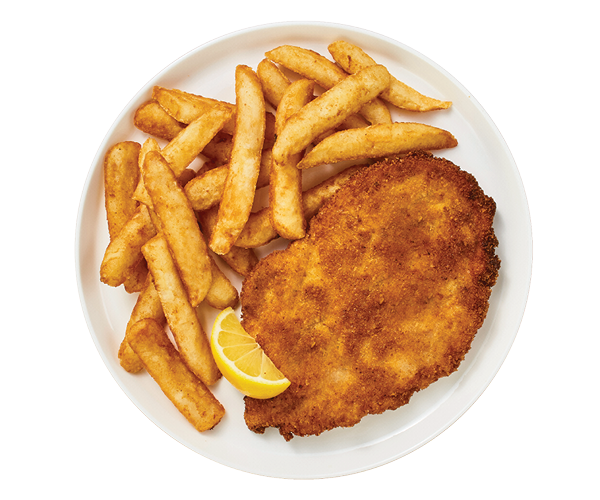 Schnitzel and Chips